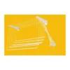 Stendibiancheria 120cm Parete a Muro Saliscendi Estensibile Stendino Stendipanni