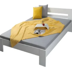 Struttura Letto Singolo 90x200 senza Doghe Bianco
