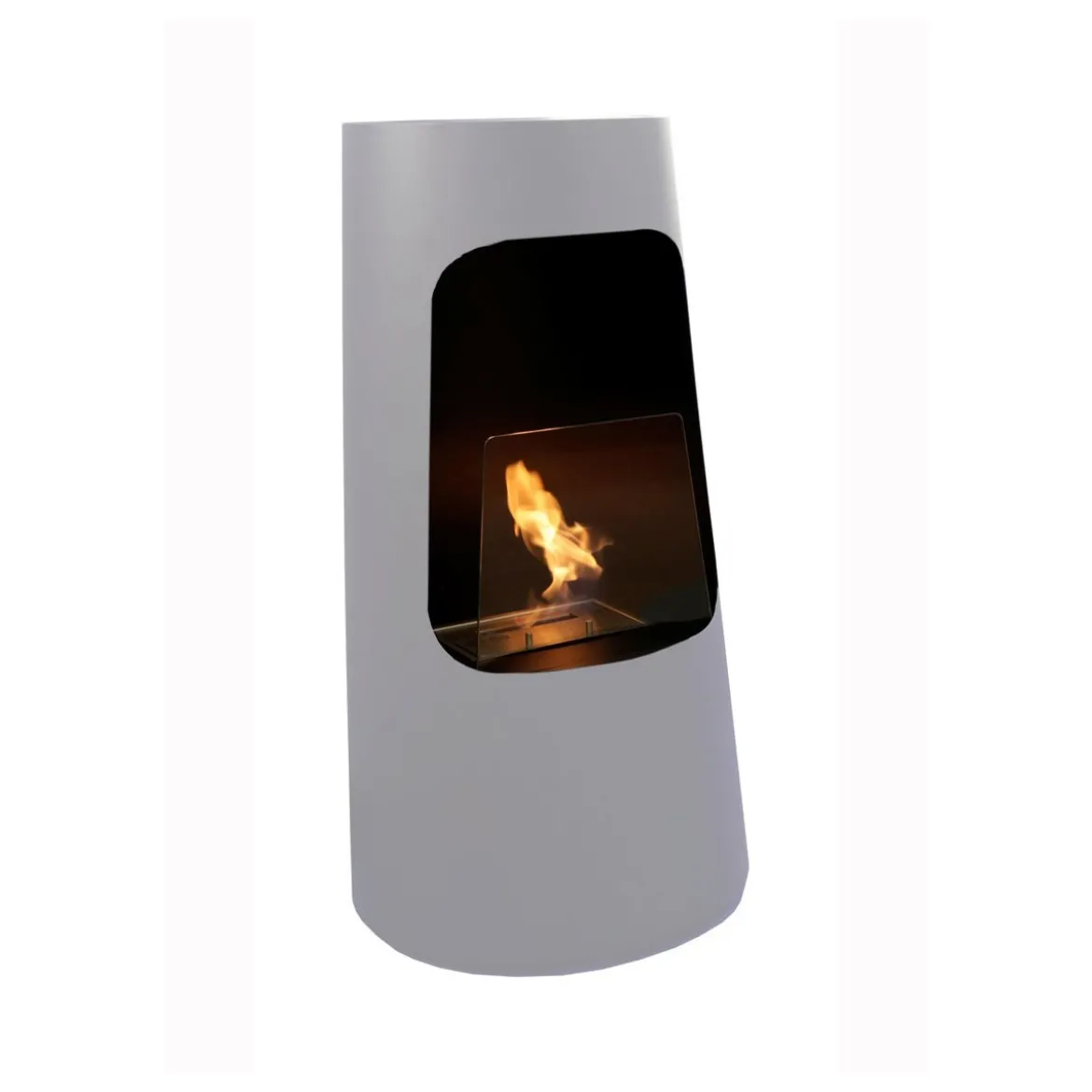 Stufa a Bioetanolo Bianco 2.5 Kw Biocamino Bruciatore Liquido Etanolo