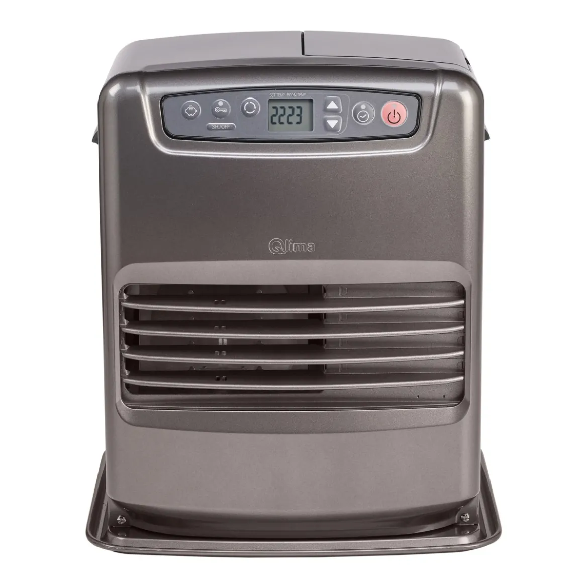 Stufa a Combustibile Liquido Elettrica 3 Kw Serbatoio 5lt Grigio