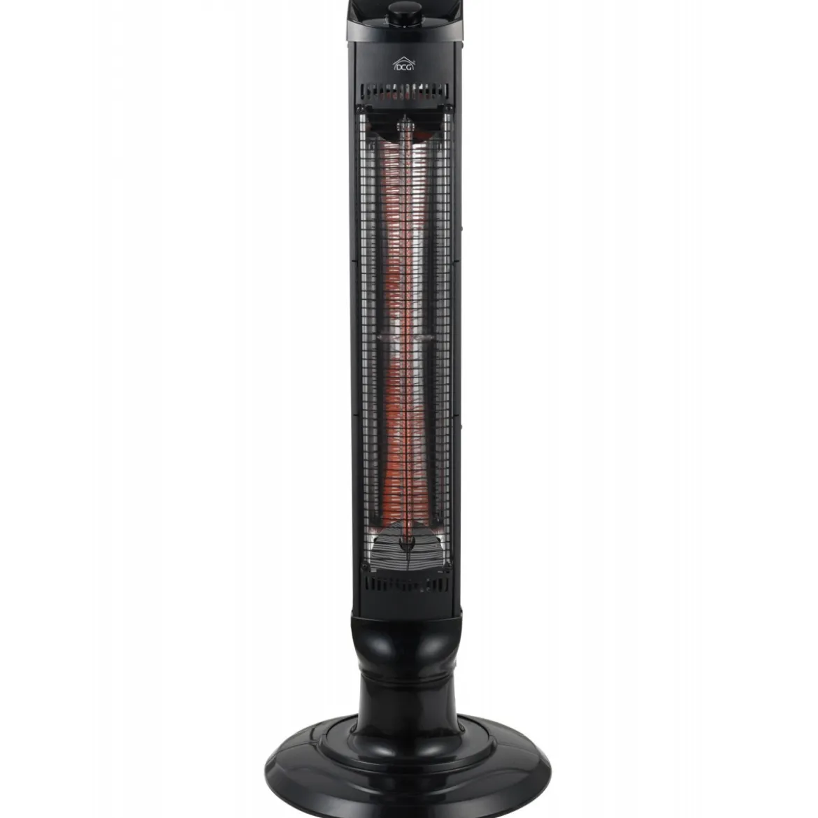 Stufa al Carbonio Elettrica 900W con 2 Livelli di Potenza e Oscillazione