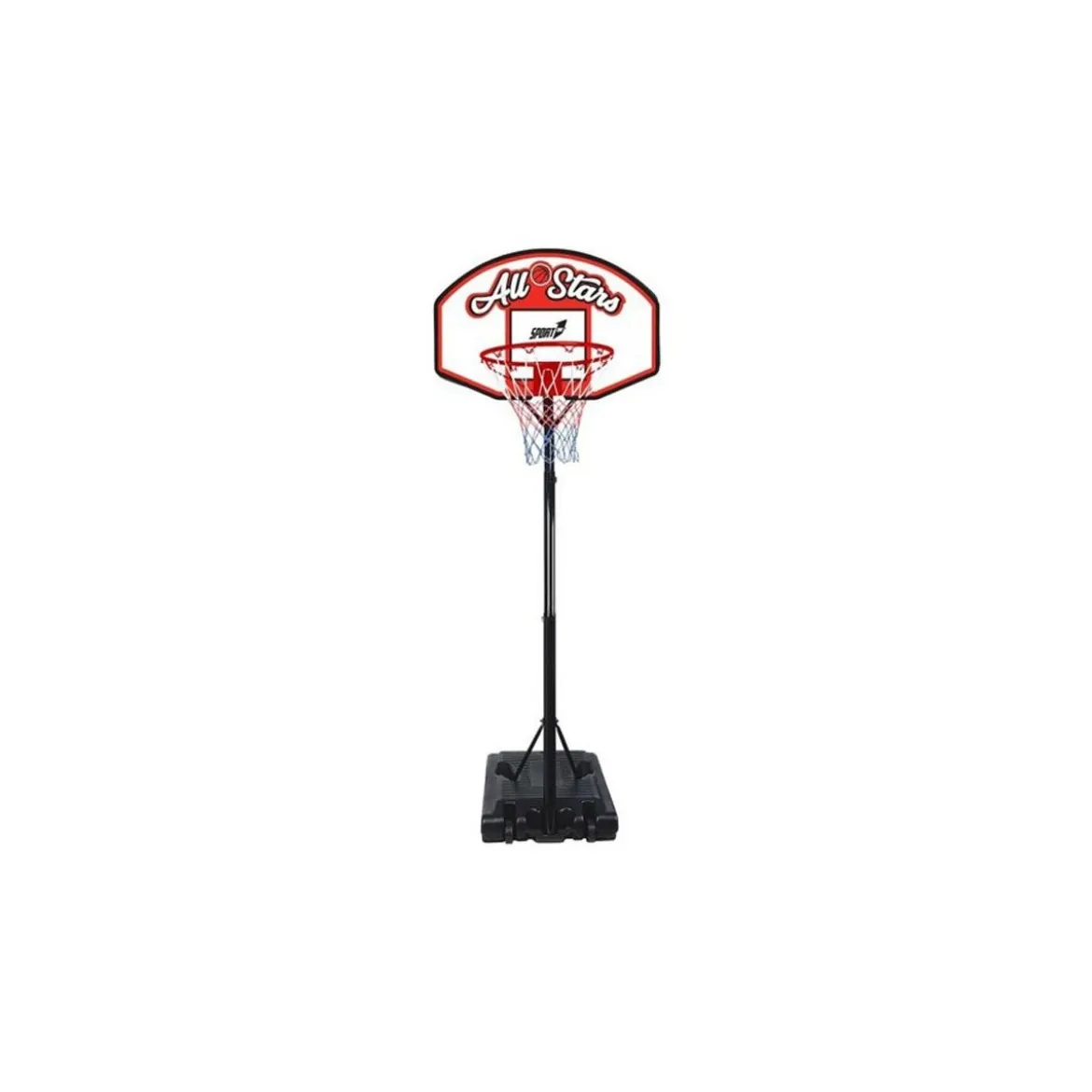 Tabellone Piantana da Basket con Ruote Canestro Altezza Regolabile Pallacanestro