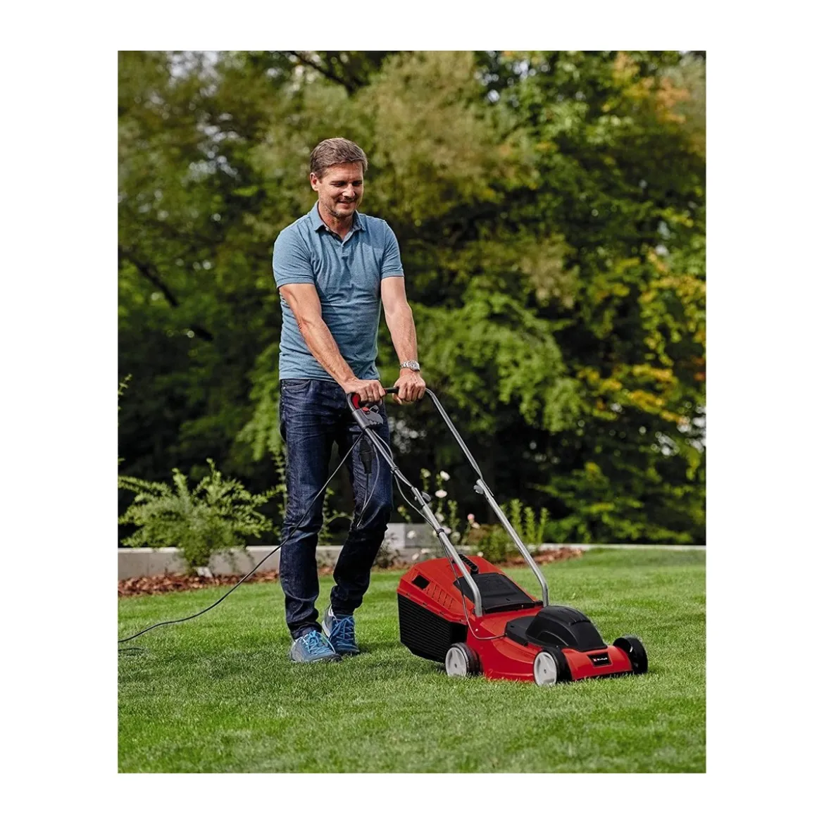 Tagliaerba Einhell Elettrico 1000 Tosa Prato Erba Giardinaggio Leggero 3 Altezze