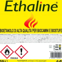 2 Taniche Bioetanolo Naturale 10L Combustibile Ecologico per Biocamini