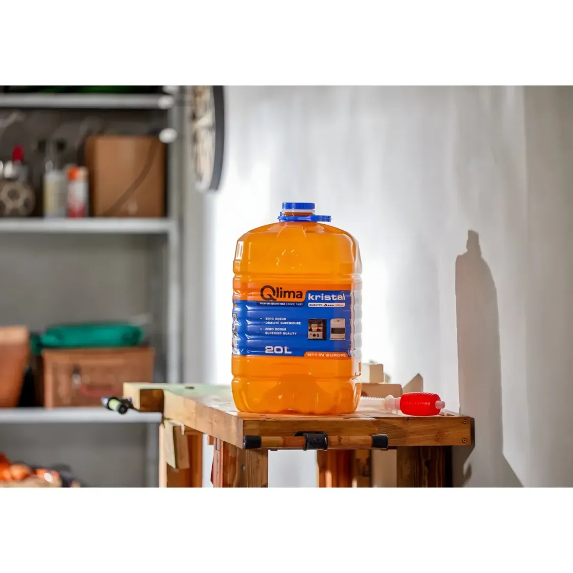 6 Taniche Combustibile Liquido Stufe Portatili 20L Paraffina Premium