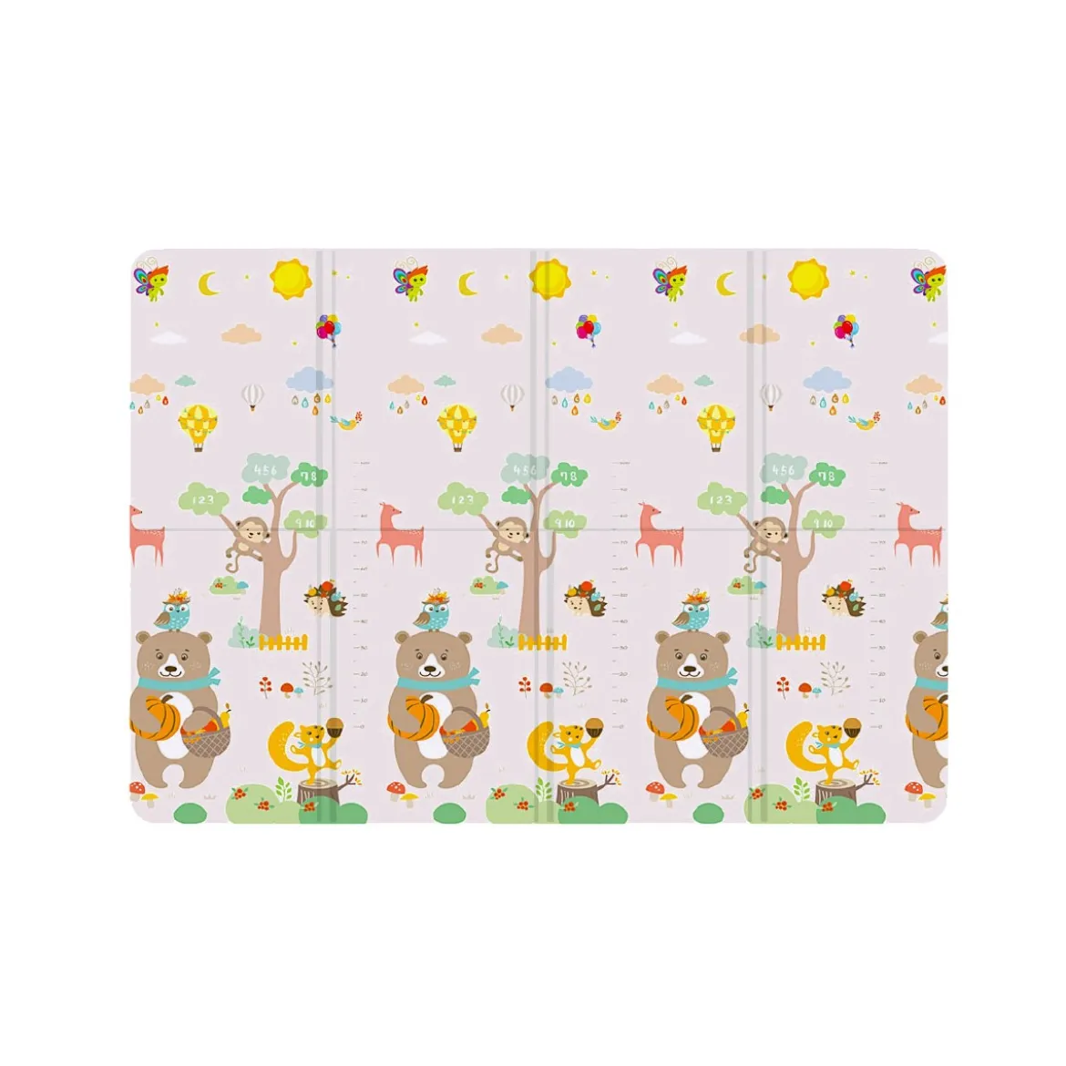 Tappeto Antitrauma per Bambini 200x150 Pieghevole Tappetone Morbido