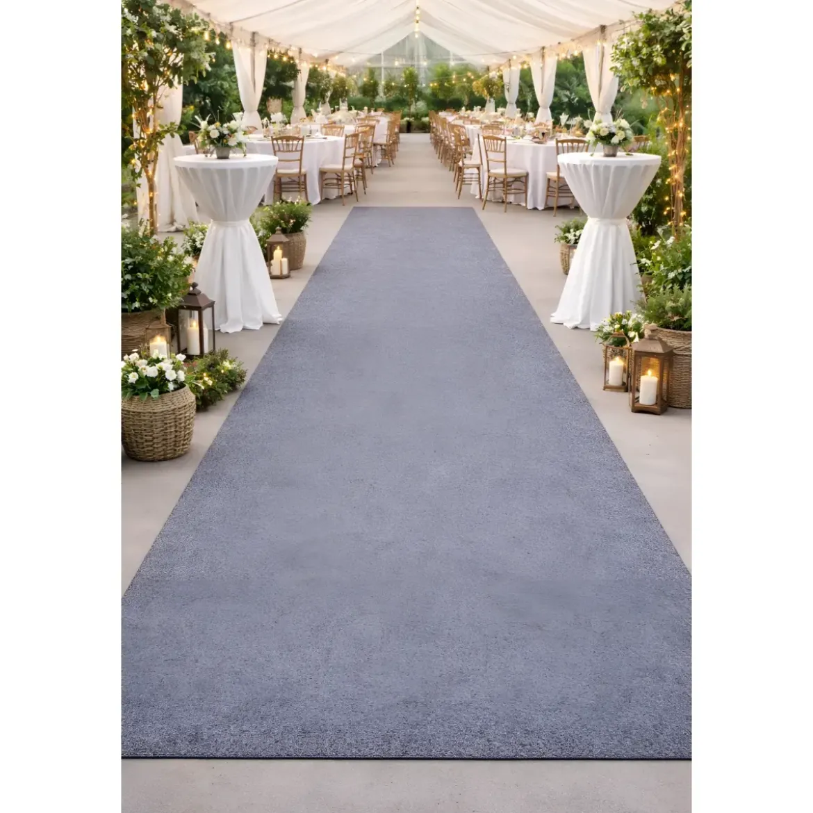 Tappeto Moquette 1x30 m Grigio Passatoia Antiscivolo da Esterno Interno