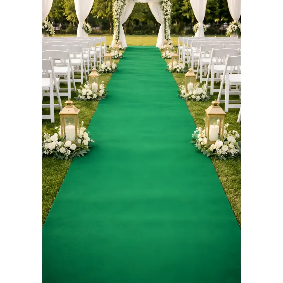 Tappeto Moquette 1x30 m Verde Passatoia Antiscivolo da Esterno Interno