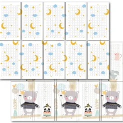 Tappeto Pieghevole Bambini 200x150 Antiscivolo Imbottito Doppia Grafica