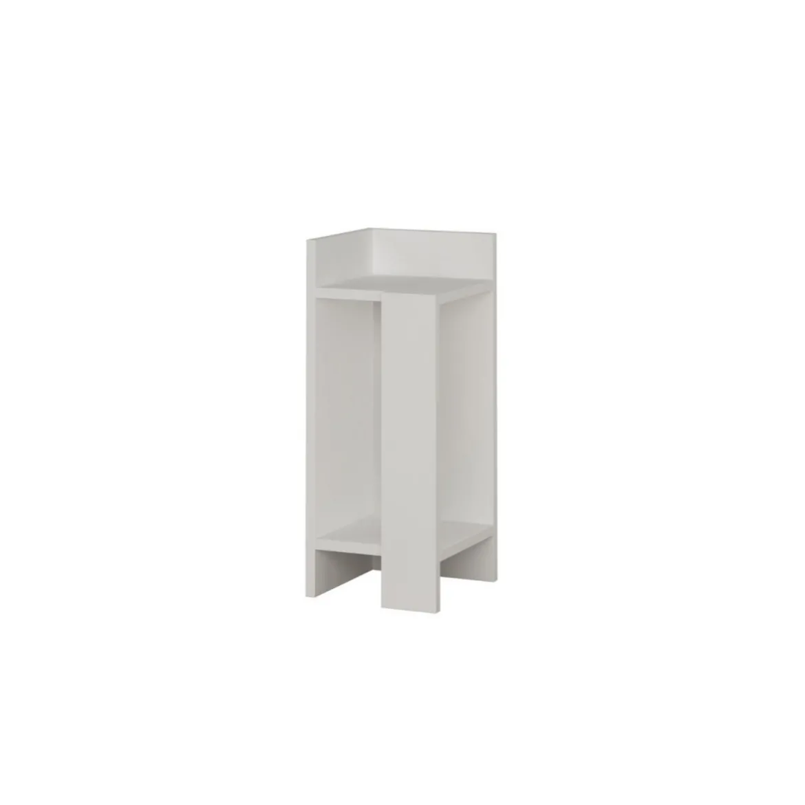 Tavolino Comodino Design Bianco da Interno