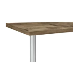Tavolino da Caffè 55 cm in Legno Acero 2 Ripiani da Soggiorno Moderno