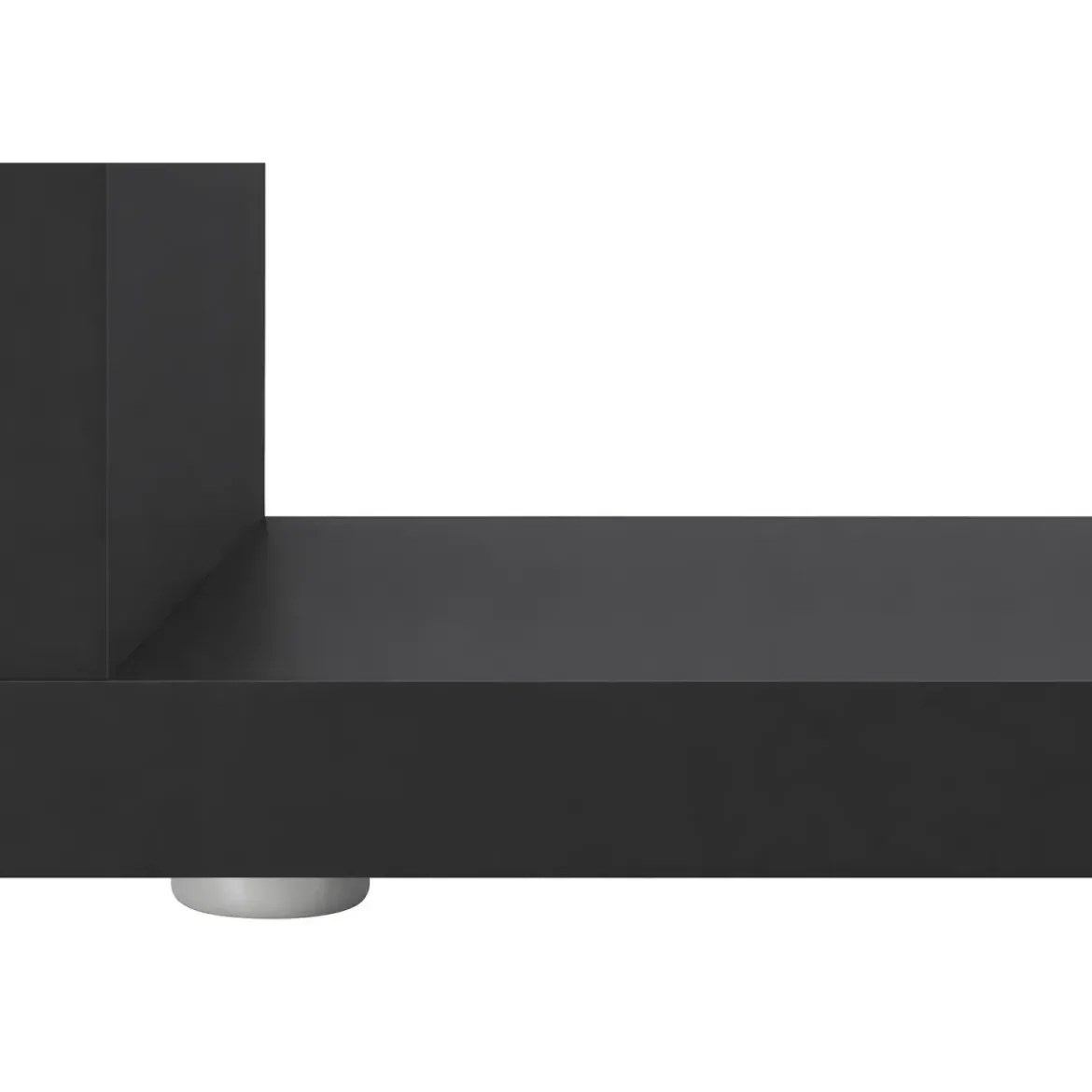Tavolino da Caffè 55 cm in Legno Antracite 2 Ripiani Soggiorno Moderno
