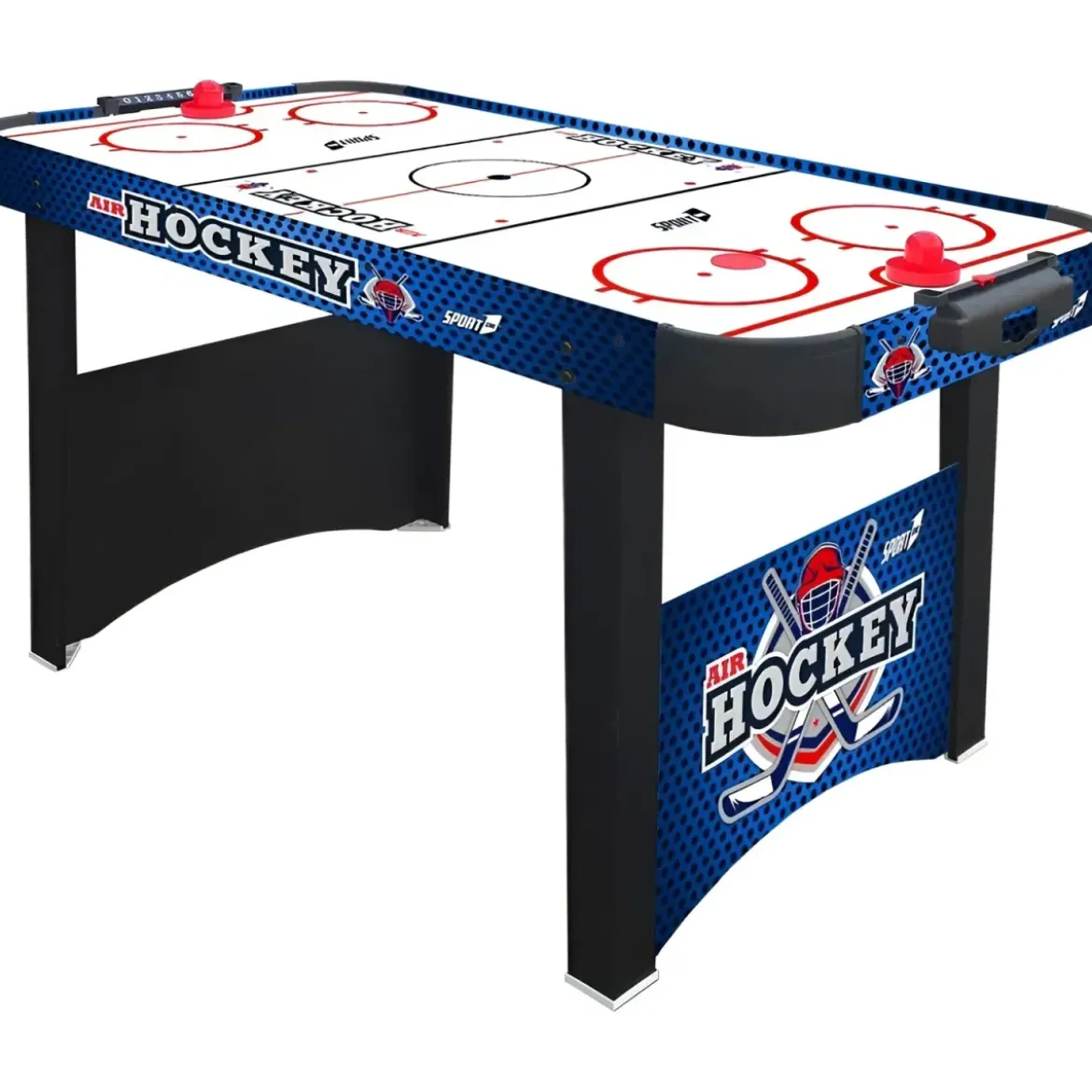 Tavolo Air Hockey con Ventola Aria 12 V a Batteria 2 Dischi Table per Bambini