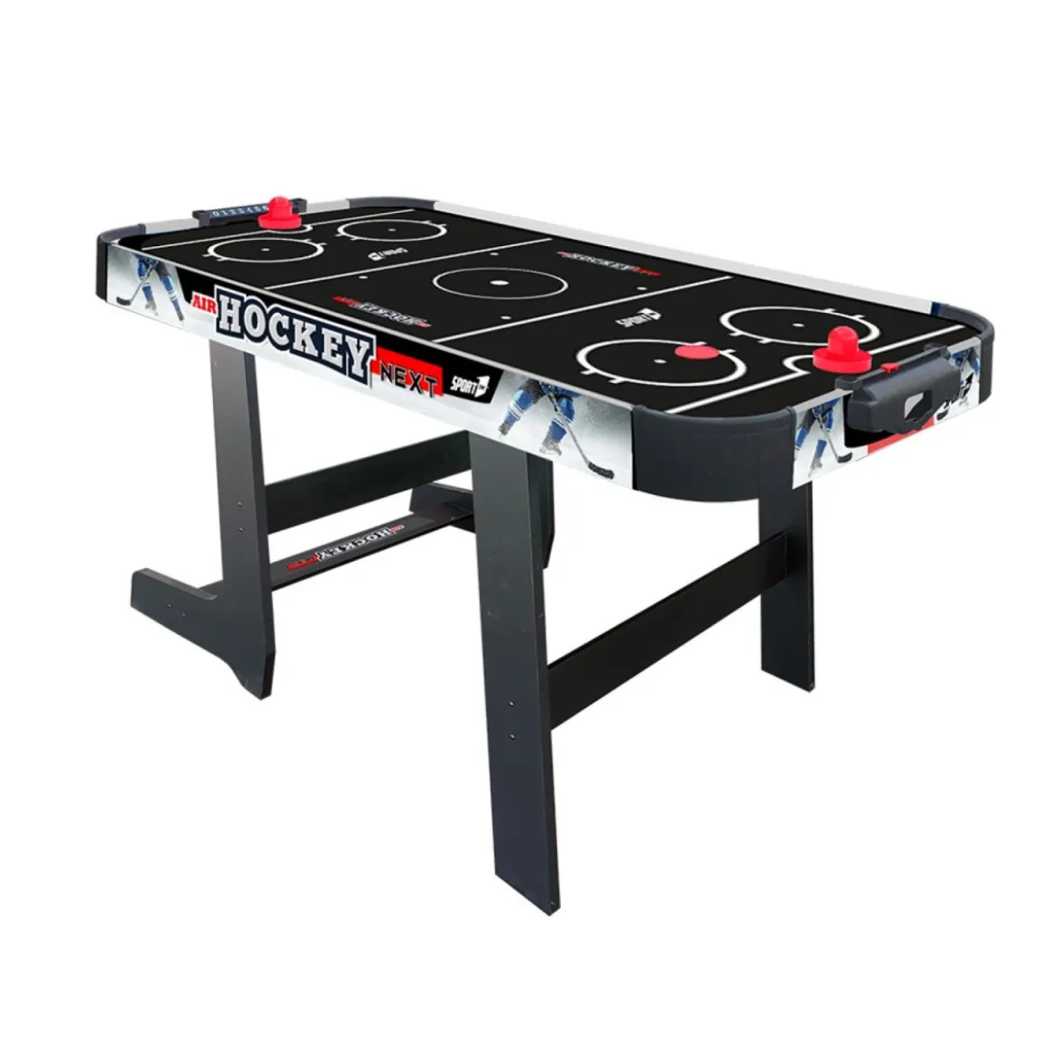 Tavolo Air Hockey Pieghevole Gioco per Bambini con Ventola Aria 2 Dischi
