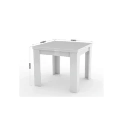 Tavolo Allungabile da 90 cm a 180 cm Apertura a Libro Grigio