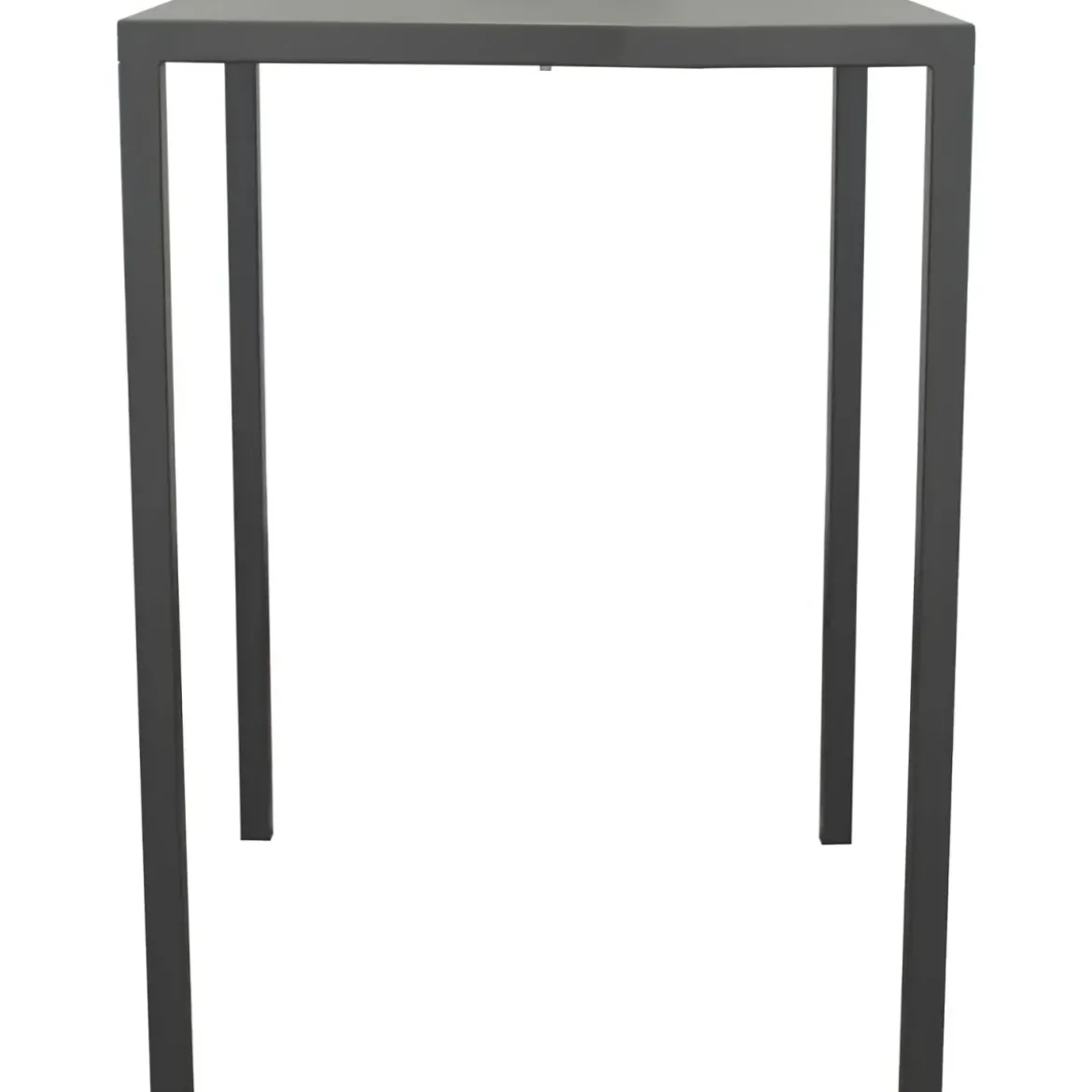 Tavolo Alto 80x80 cm Autolivellante in Metallo Antracite da Esterno