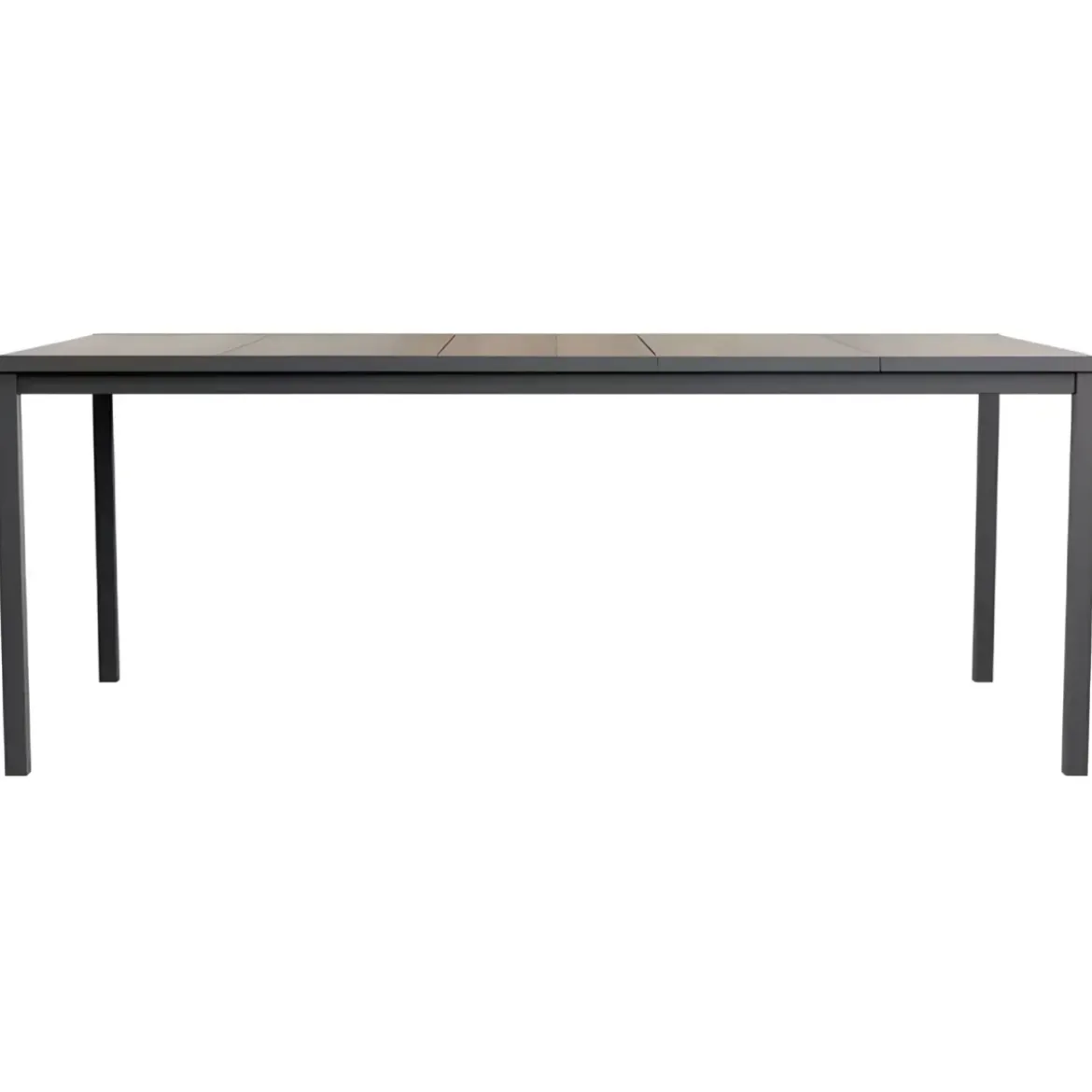 Tavolo da Giardino 200x93 cm Grafite Rettangolare Resina Effetto Legno