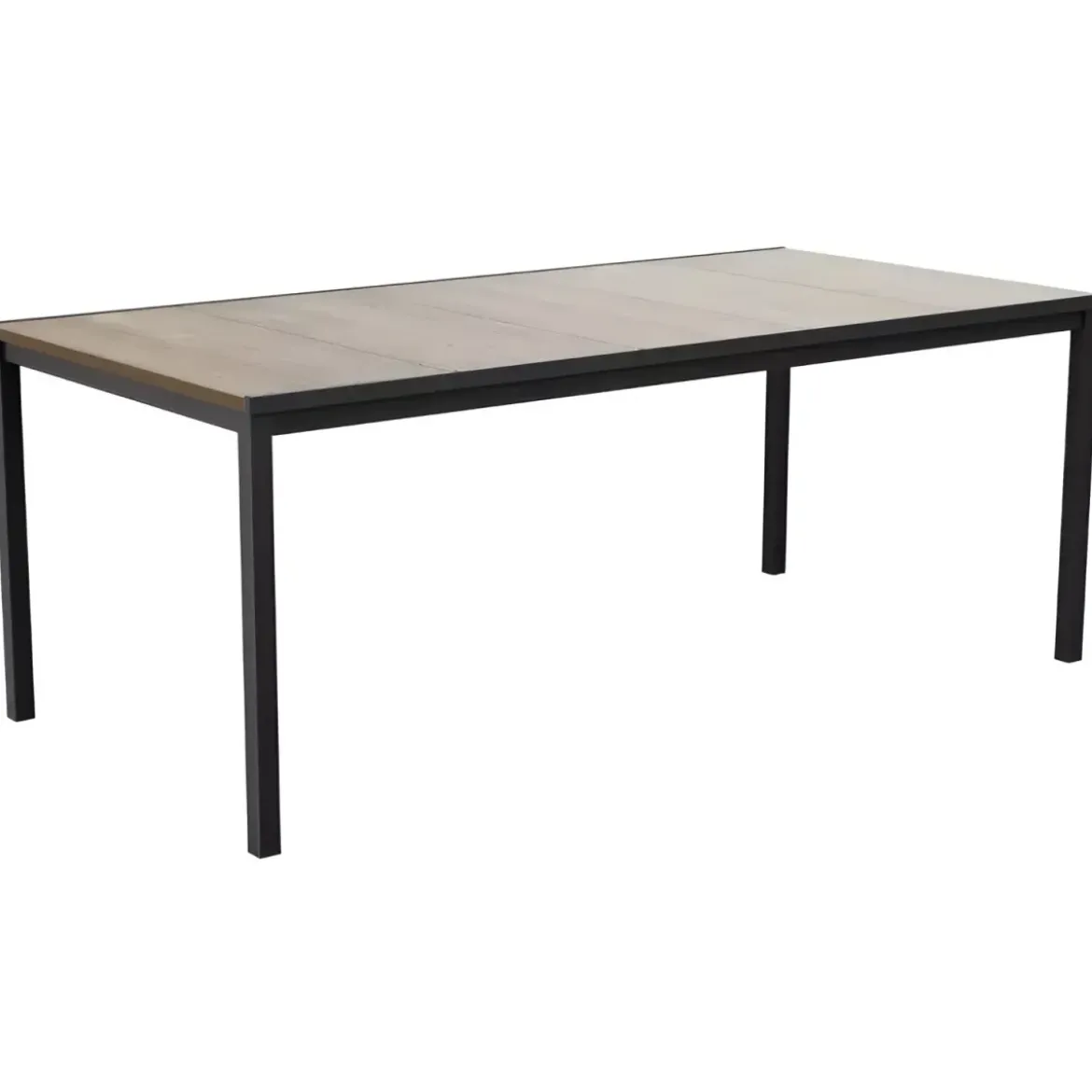 Tavolo da Giardino 200x93 cm Grafite Rettangolare Resina Effetto Legno