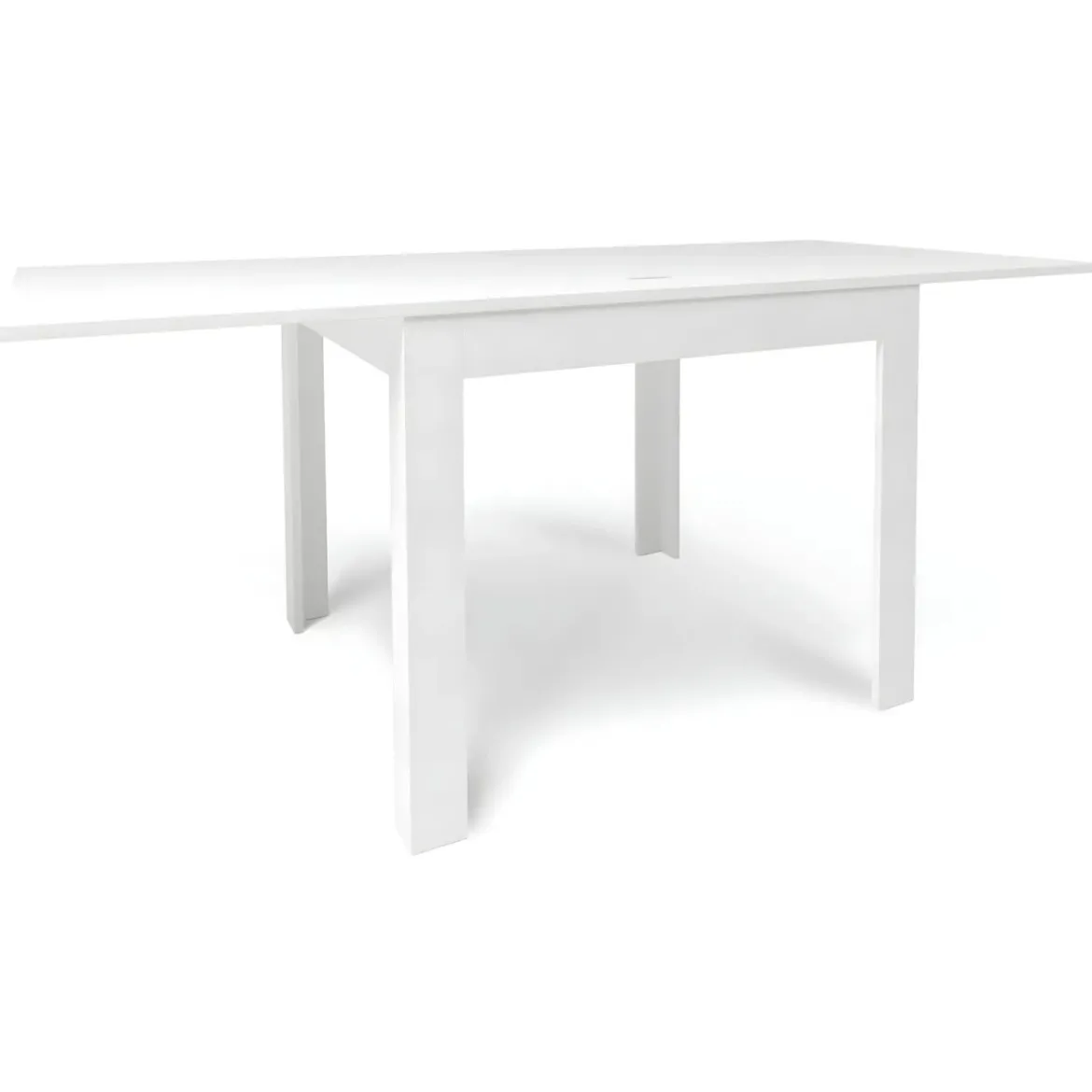 Tavolo da Pranzo a Libro 90x90 cm Bianco Moderno