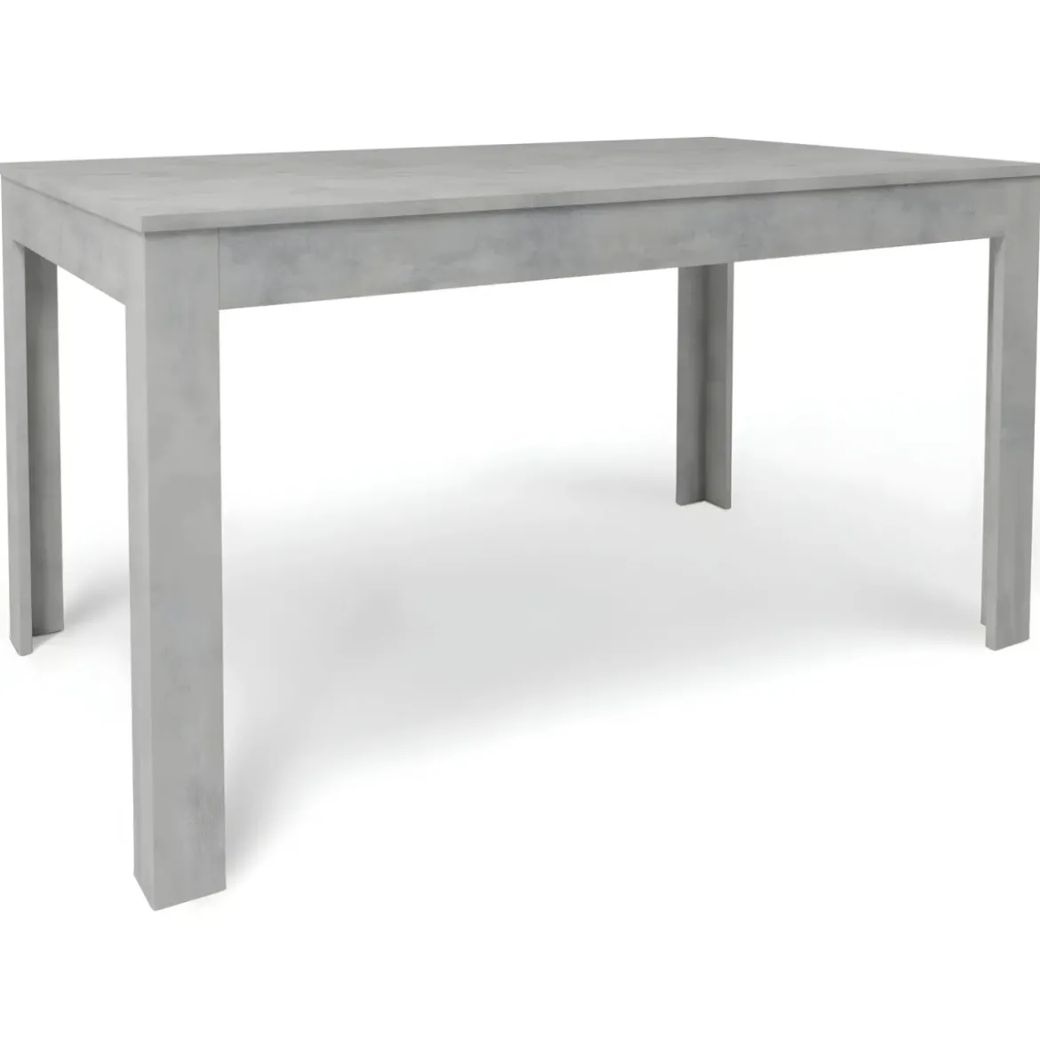 Tavolo da Pranzo Allungabile 140x80 cm Finitura in Cemento