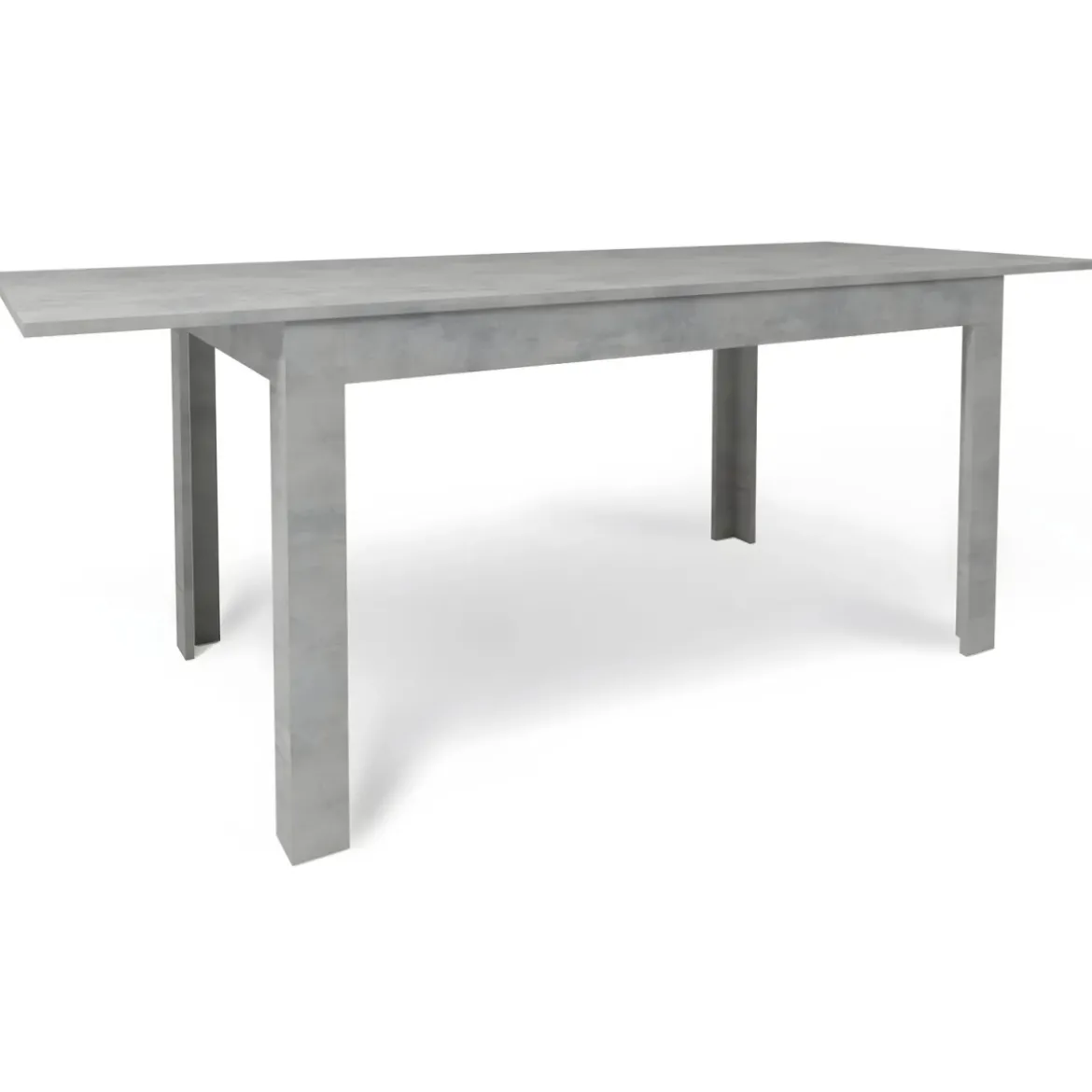 Tavolo da Pranzo Allungabile 140x80 cm Finitura in Cemento
