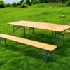 Tavolo e Panche Birreria 220x70 cm per Feste e Sagre