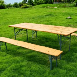 Tavolo e Panche Birreria 220x70 cm per Feste e Sagre