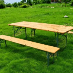 Tavolo e Panche Birreria 200x70 cm per Feste e Sagre