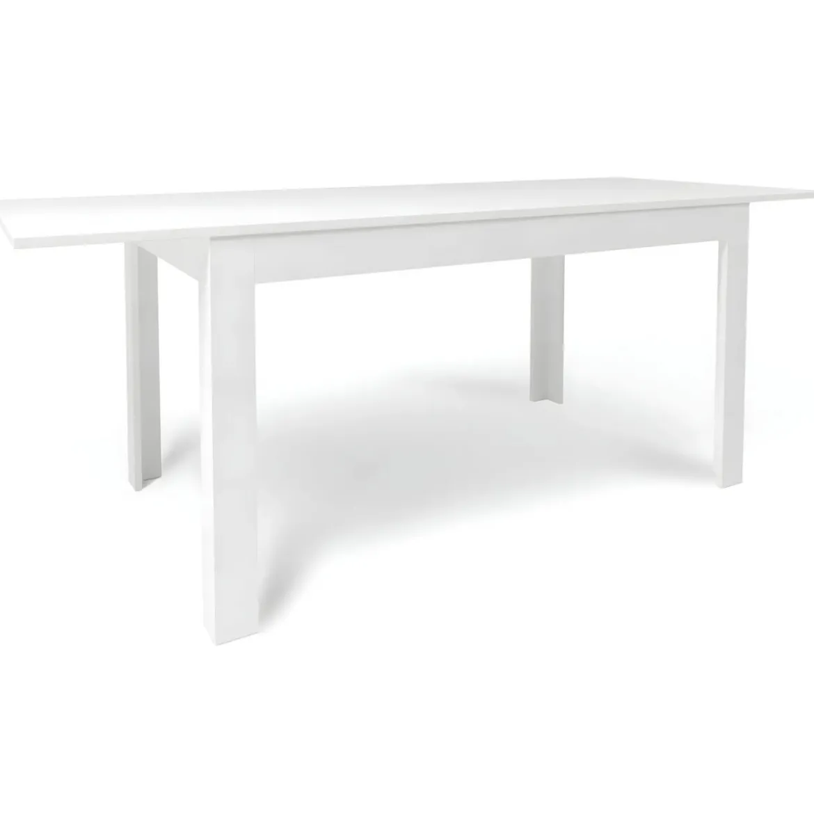 Tavolo Estensibile da Pranzo 140x80 cm Bianco Moderno