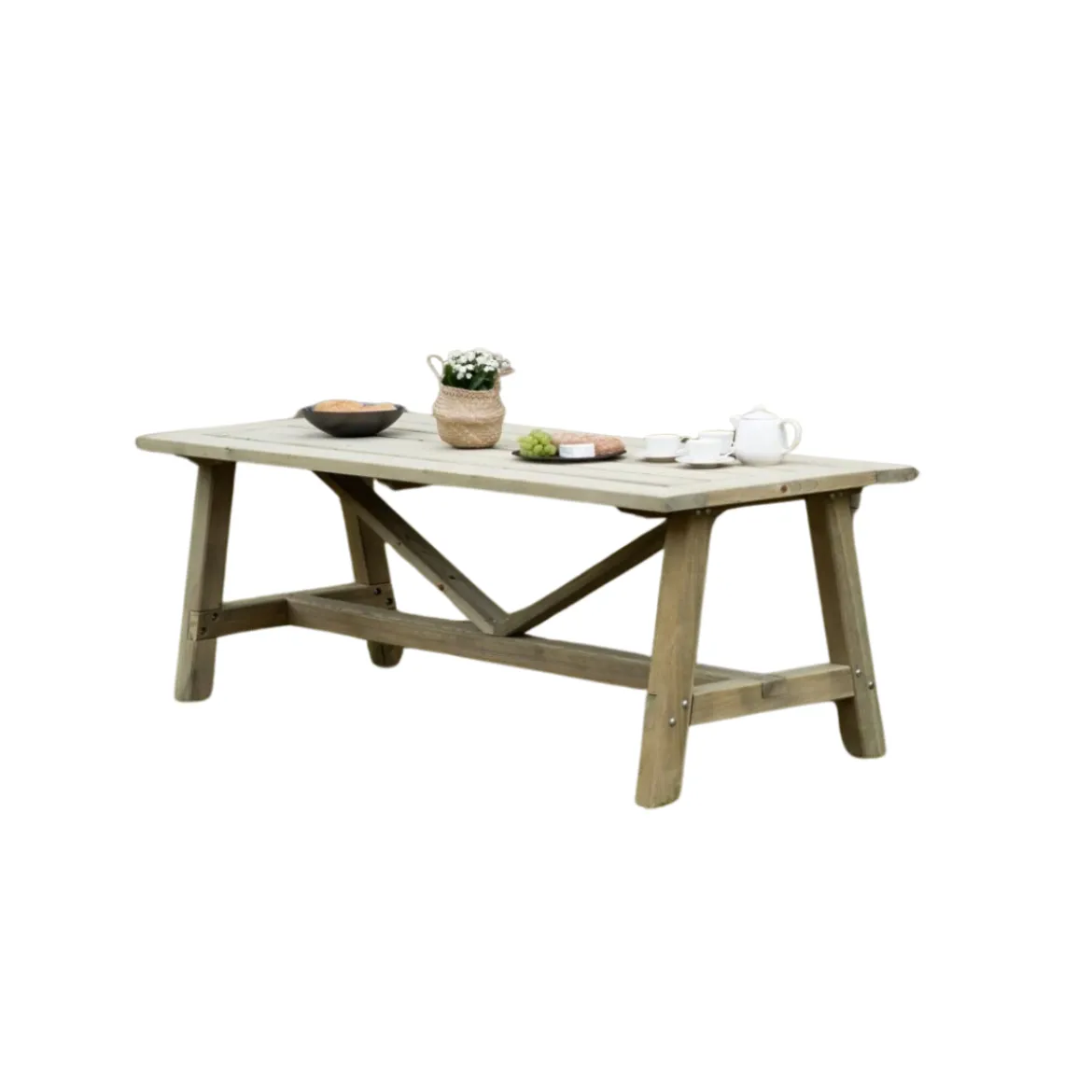 Tavolo 240x90 cm in Legno da Giardino