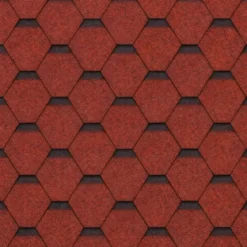 Tegole Bituminose Rosso 6 m2 per Copertura Tetto Casetta da Giardino