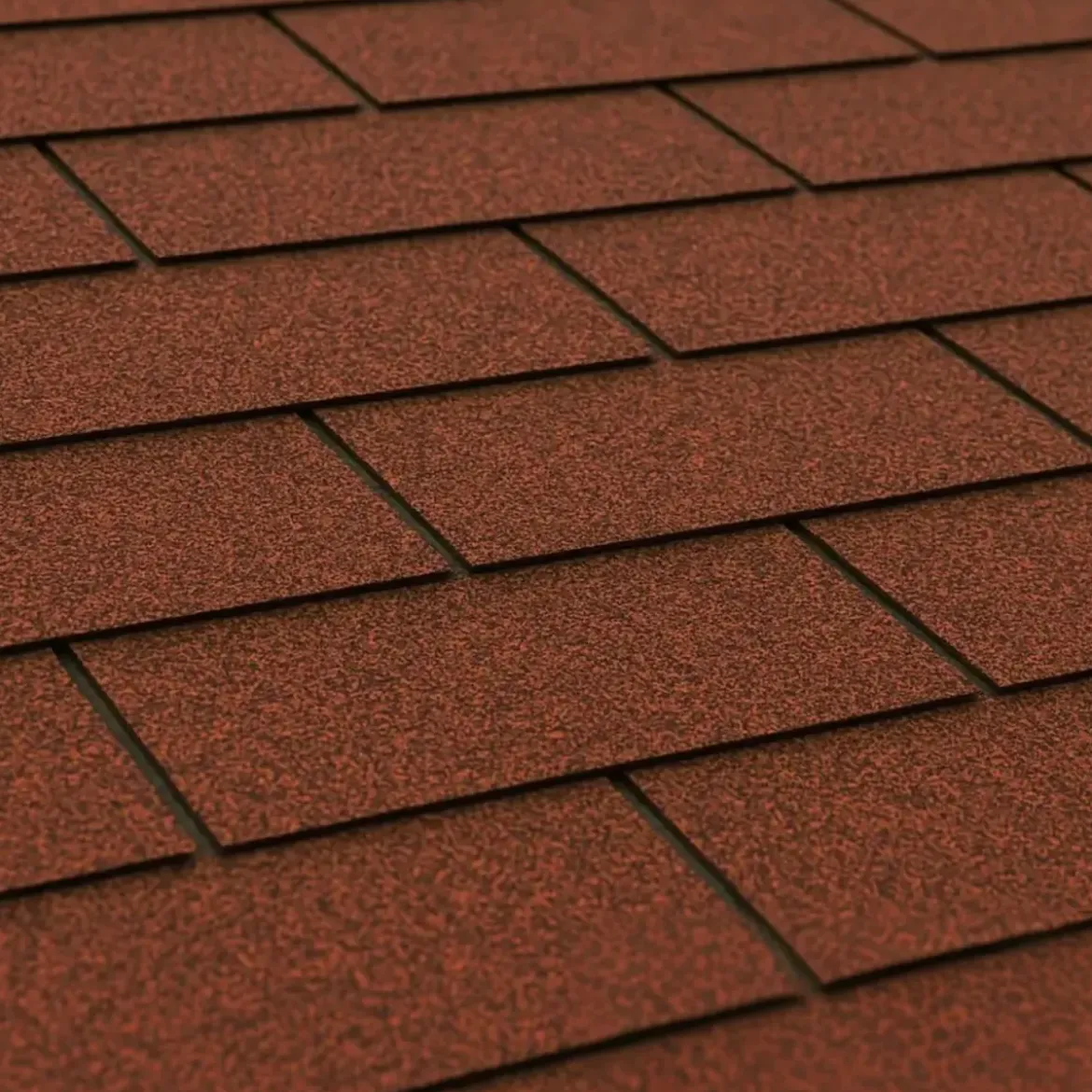 Tegole Bituminose Rosso Rettangolari 9 m2 Copertura Garage da Esterno