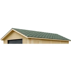 Tegole Bituminose Verde 27 m2 per Copertura Tetto Garage da Esterno