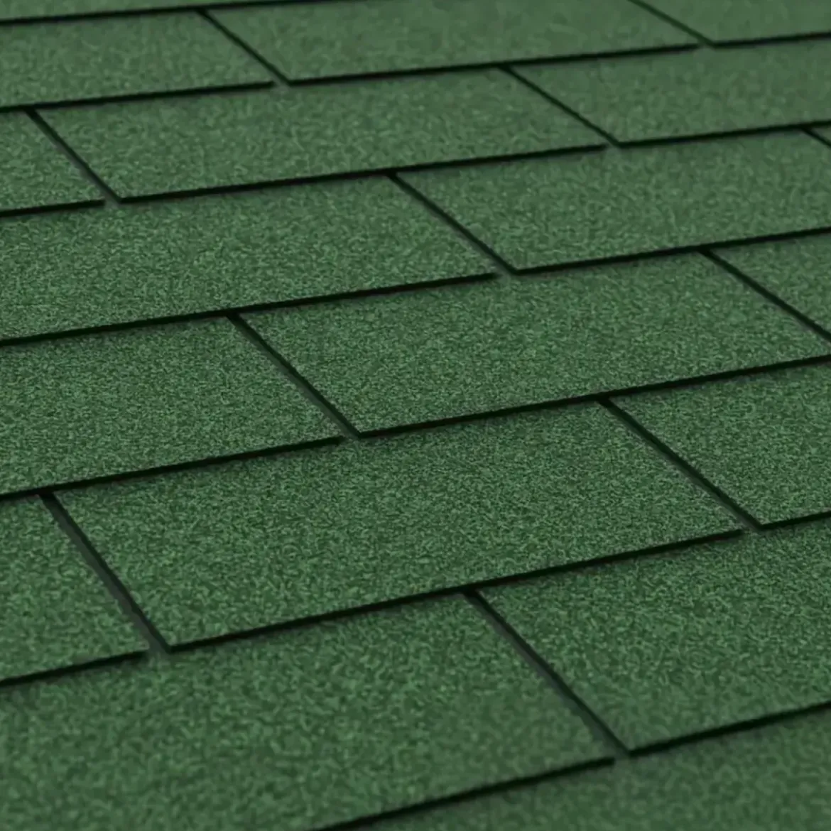 Tegole Bituminose Verde 3 m2 Rettangolare Tetto Casetta da Giardino