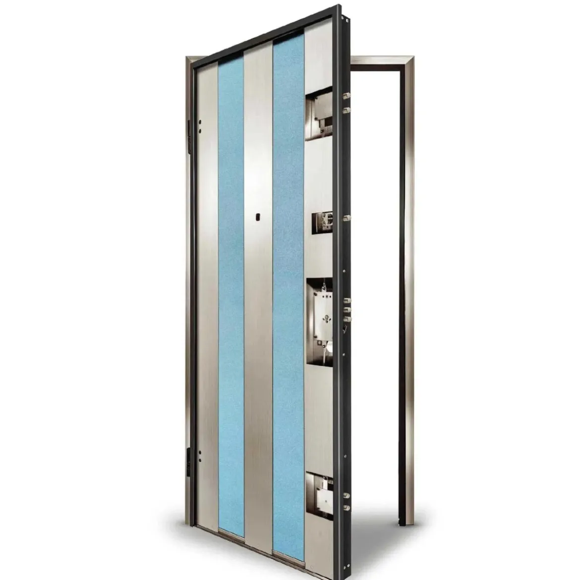 Telaio e Struttura Opzionale per Porta Blindata in Acciaio INOX Aisi 304