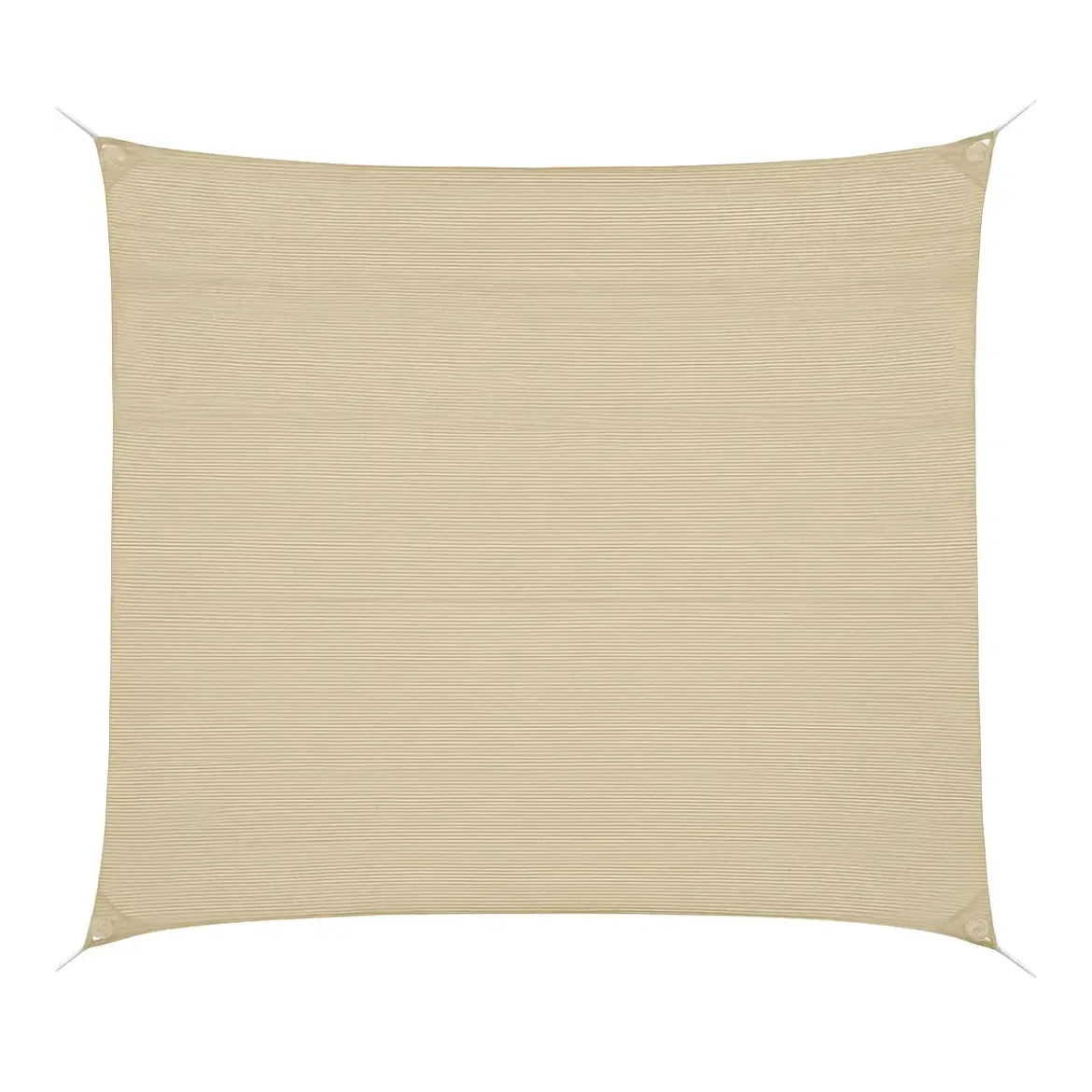 Telo a Vela Ombreggiante Quadrato 3x3 m Beige per Giardino Terrazzo