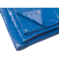 Telo Blu Occhiellato 3x4 mt Resistente Multiuso in PVC Antistrappo
