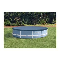 Telo Copri Piscina Rotonda 305 cm Frame Steel Copertura Protezione Intex Corde