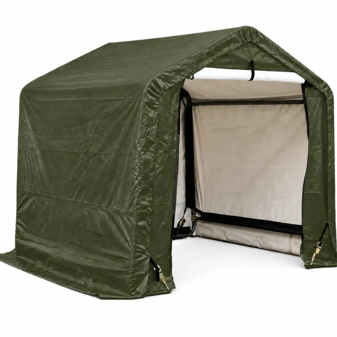 Telo di Ricambio per Garage in PVC Trattato Anti UV Verde 195 g/m2