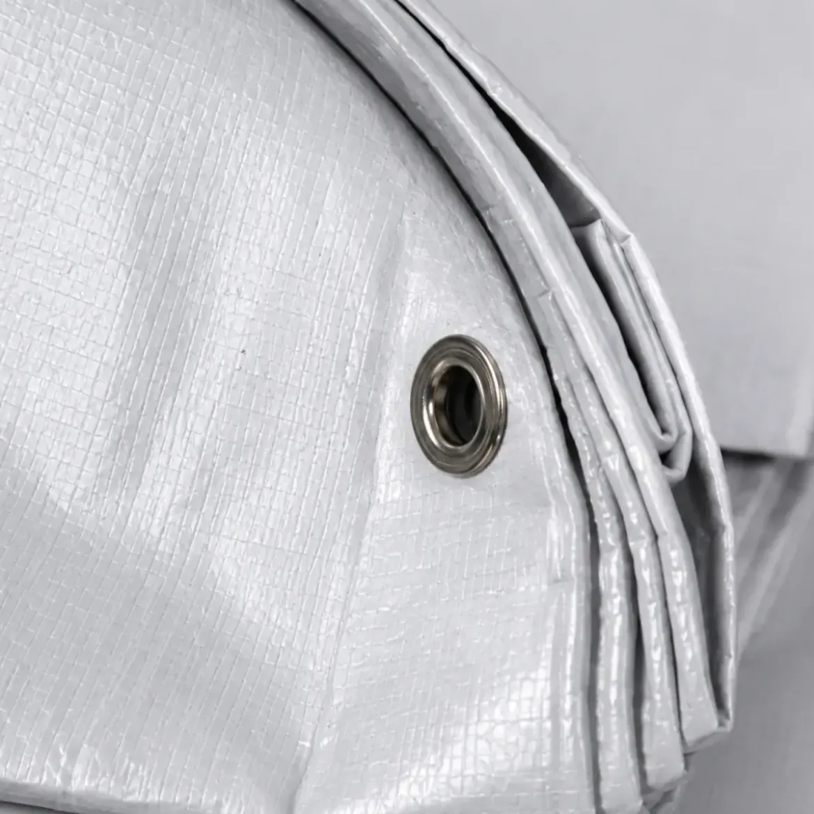 Telo Impermeabile Copertura Grigio 6x8m Occhielli in Policarbonato