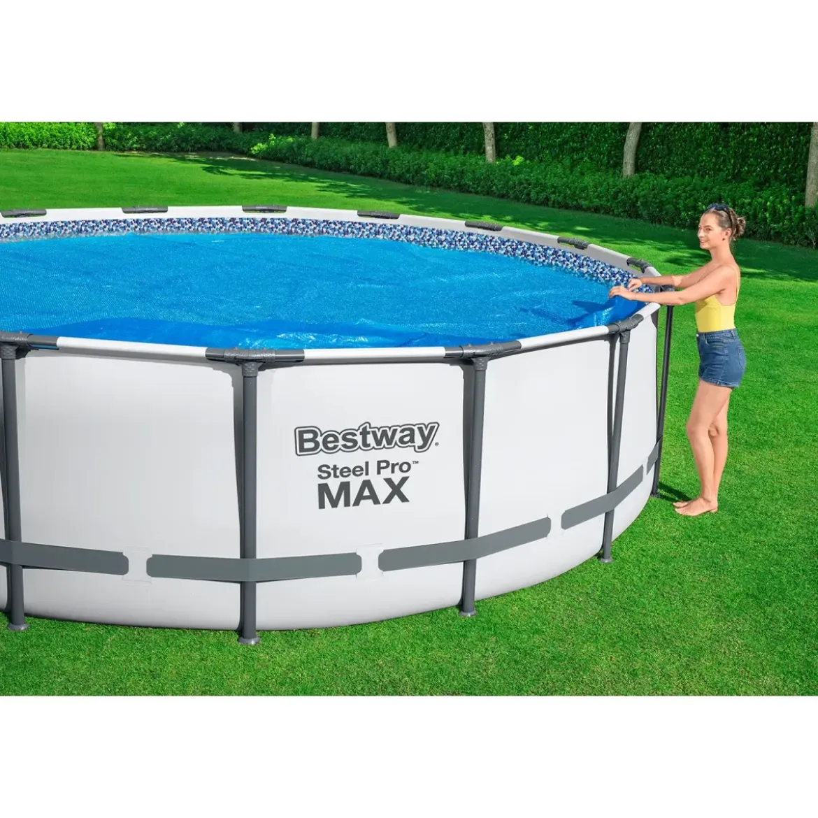 Telo Parasole per Piscina Rotonda Diametro 549cm