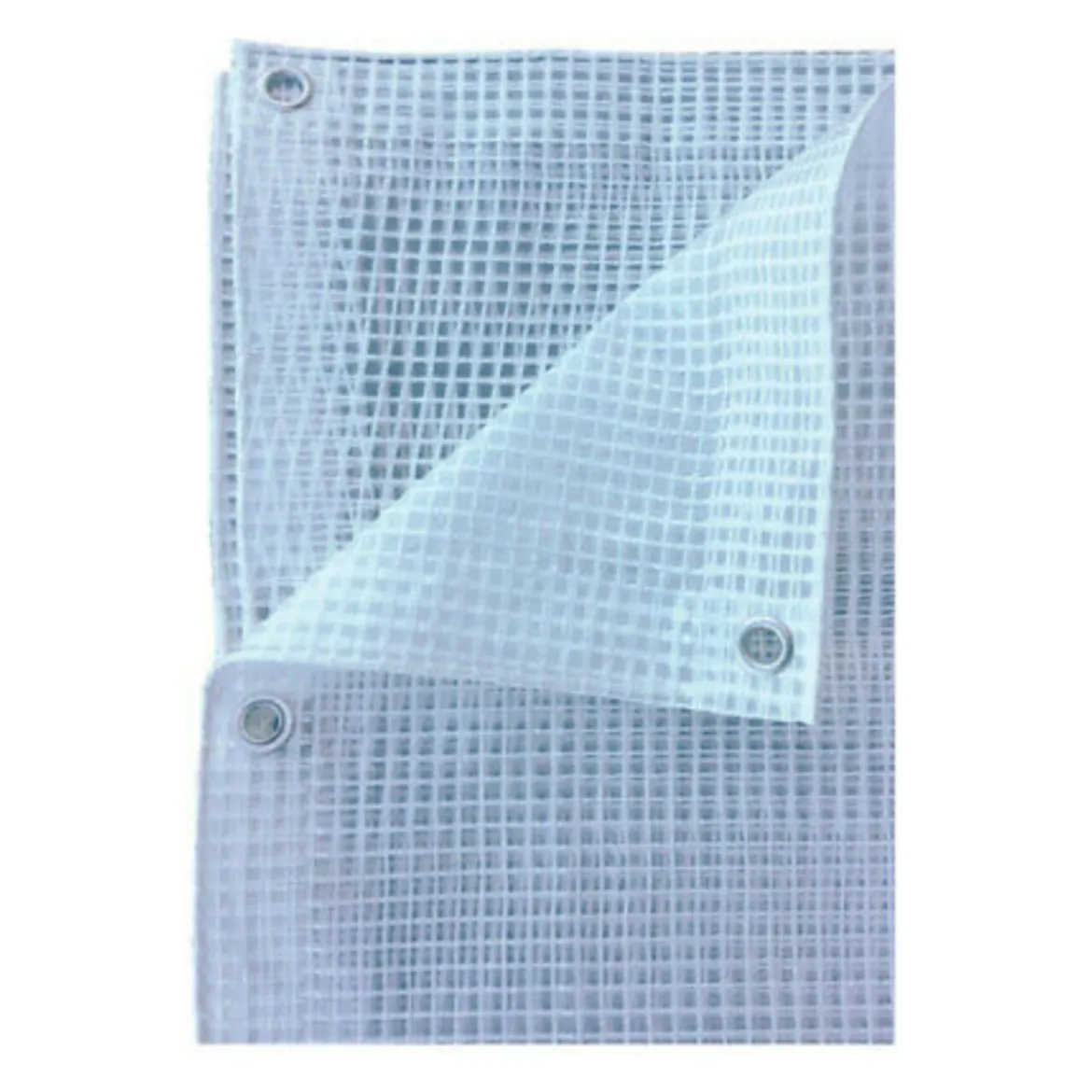 Telo Telone Occhiellato 500x300 cm Copertura Multiuso Bianco