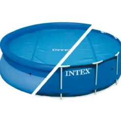 Telo Termico Copri Piscina 244 cm Rotonda Copertura Autoportante Intex Frame