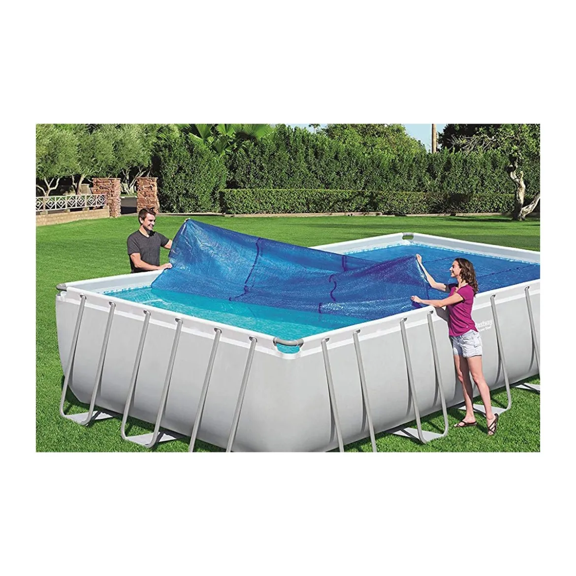 Telo Termico Copri Piscina 732x366 Parasole Rettangolare