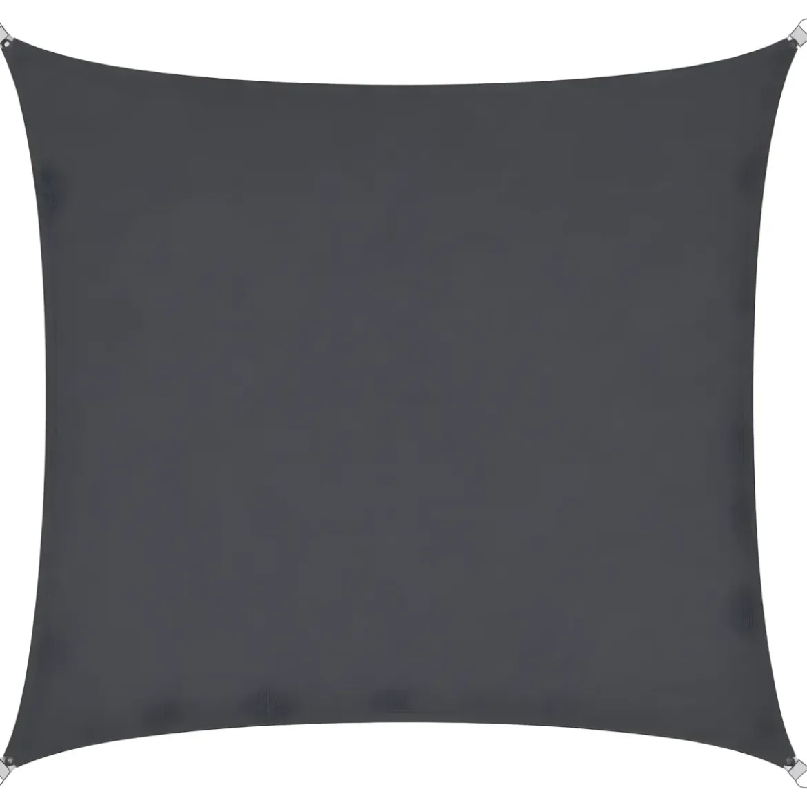 Telo Vela Ombreggiante 360x360 cm Grigio Antracite Quadrato da Esterno