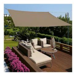 Tenda a Vela Quadrata 3x3 m Tortora Ombreggiante per Giardino e Terrazzo