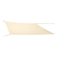 Tenda a Vela Rettangolare 4x5 m Beige Impermeabile da Esterno