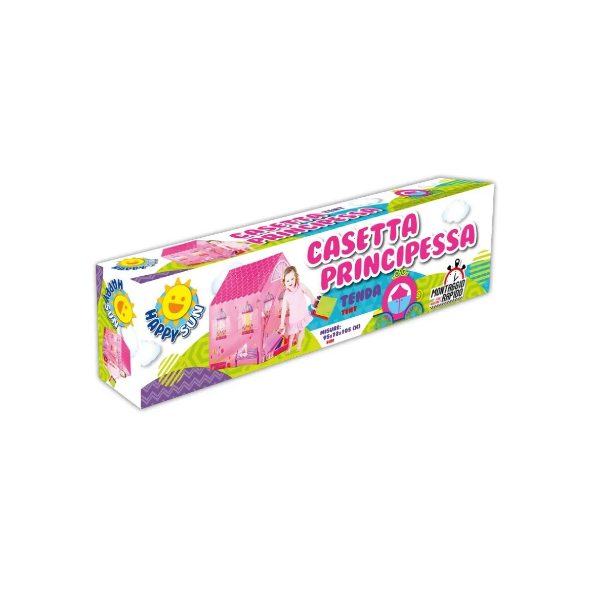 Tenda da Gioco per Bambine Rosa Principessa Casetta Bimbi Playhouse Castello