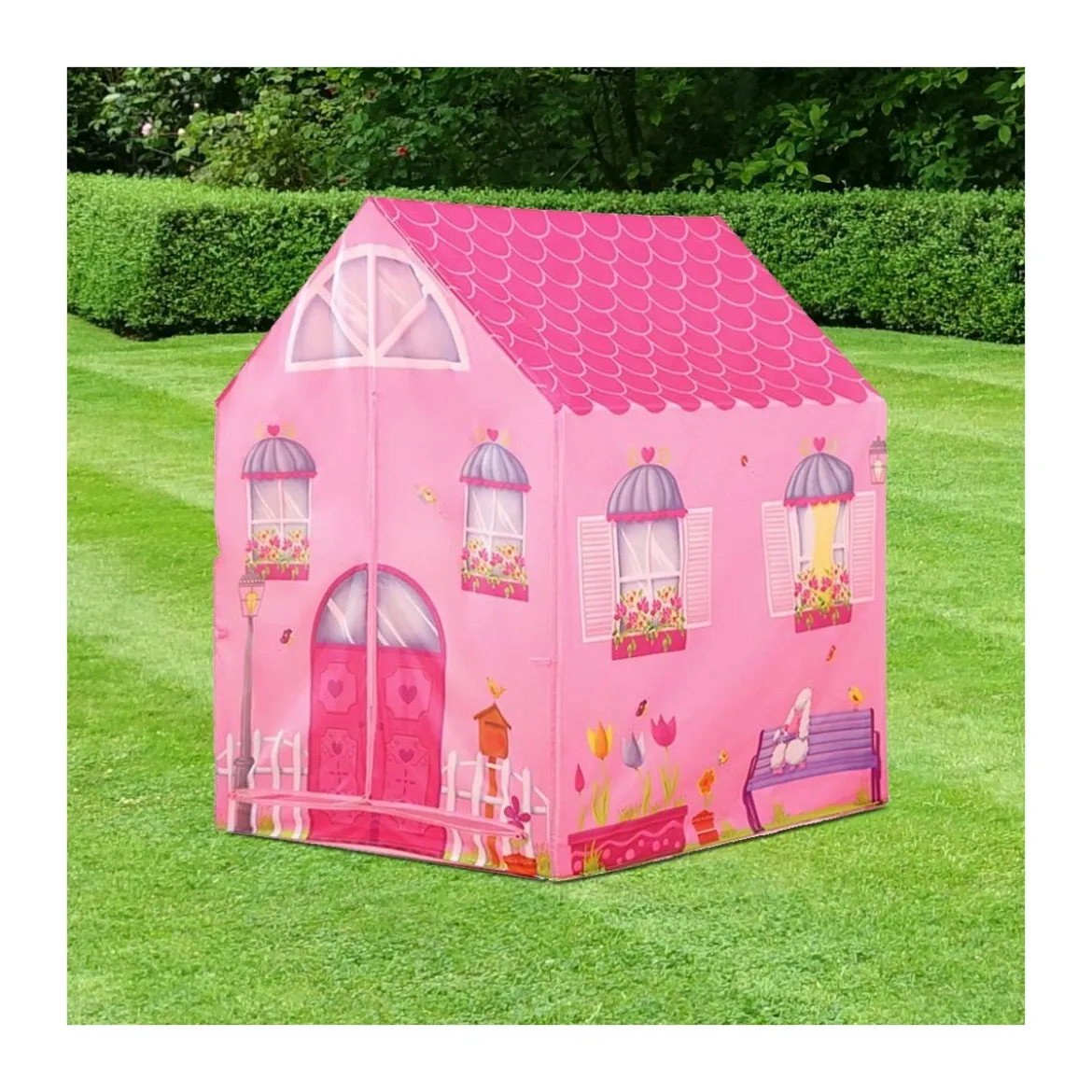 Tenda da Gioco per Bambine Rosa Principessa Casetta Bimbi Playhouse Castello