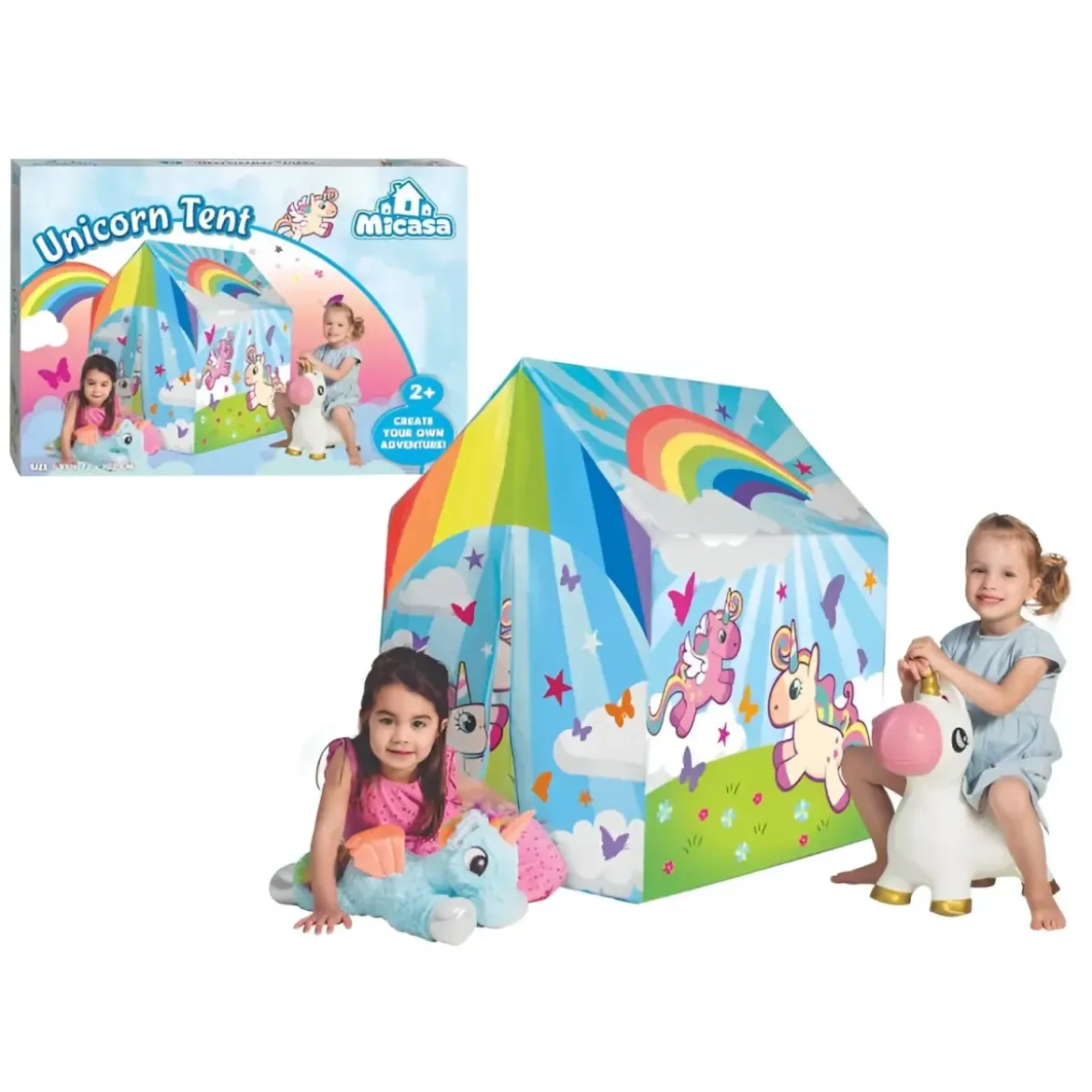 Tenda da Gioco per Bambini Casetta Unicorno per Cameretta da Interno
